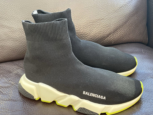 Knitted chunky trainer sock