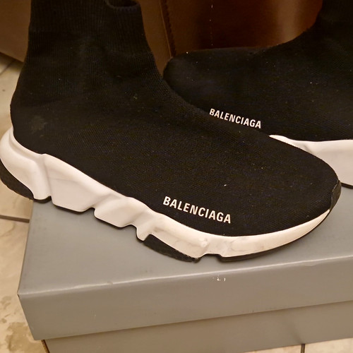 Balenciaga men black white - men’s, black/white