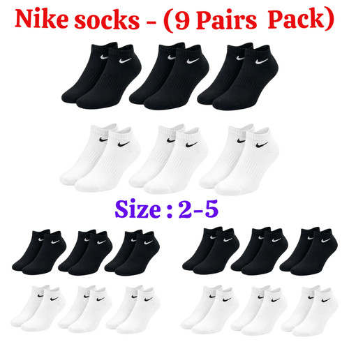 New nike ankle socks pairs - new, 9