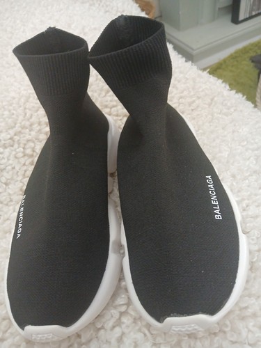 Balenciaga black sock trainers - black,