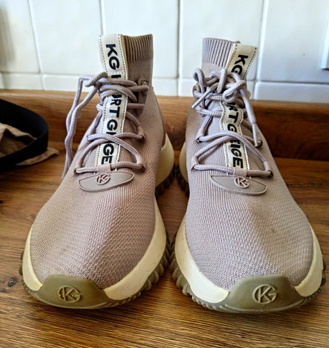 Kurt geiger beige mid top - beige,