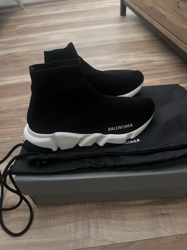 Balenciaga speed black - speed, black/white